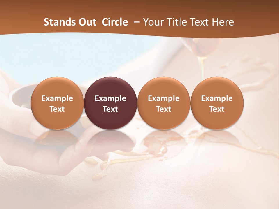 A Woman Getting Honey From A Jar On Her Back PowerPoint Template