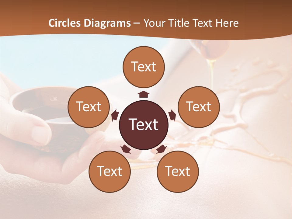 A Woman Getting Honey From A Jar On Her Back PowerPoint Template