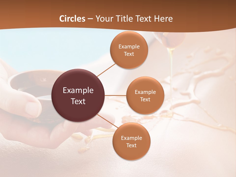 A Woman Getting Honey From A Jar On Her Back PowerPoint Template