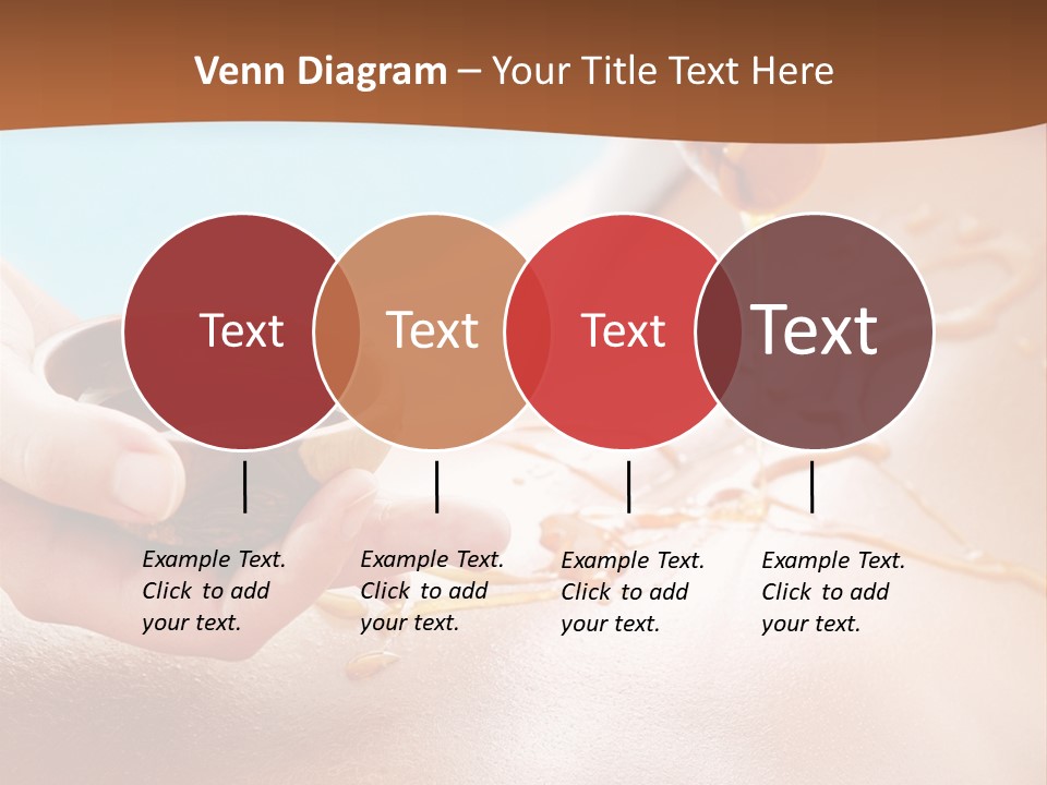 A Woman Getting Honey From A Jar On Her Back PowerPoint Template