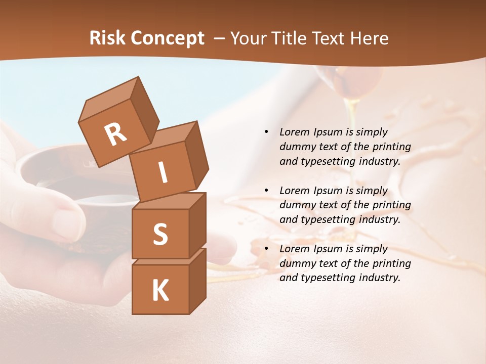 A Woman Getting Honey From A Jar On Her Back PowerPoint Template