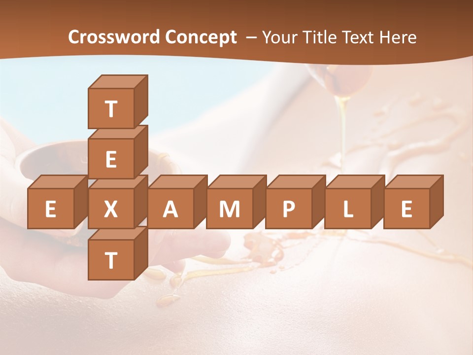 A Woman Getting Honey From A Jar On Her Back PowerPoint Template