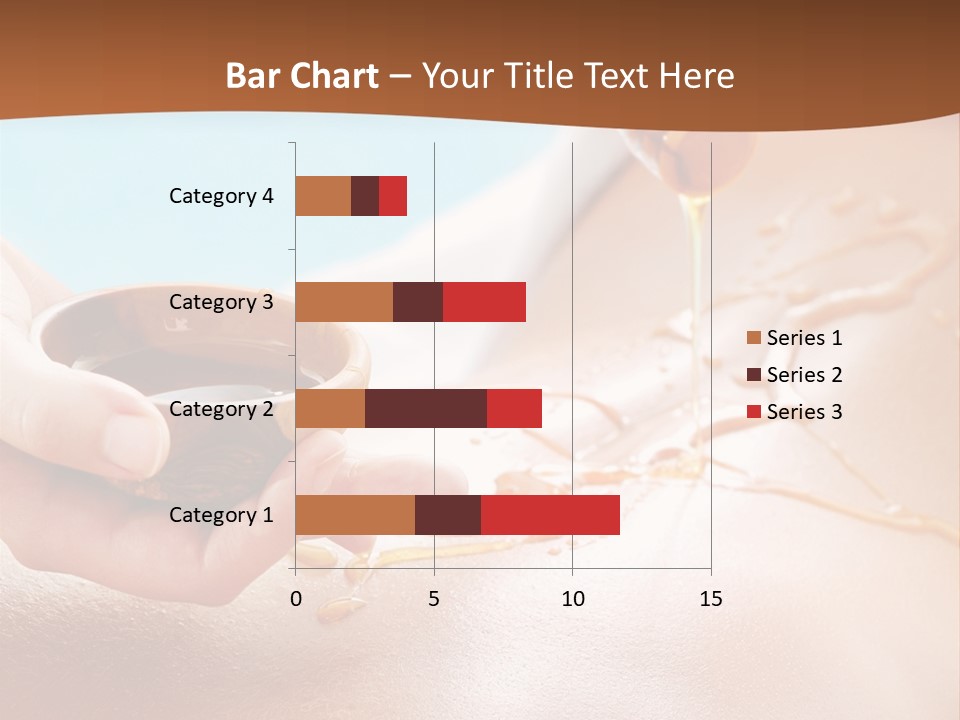 A Woman Getting Honey From A Jar On Her Back PowerPoint Template