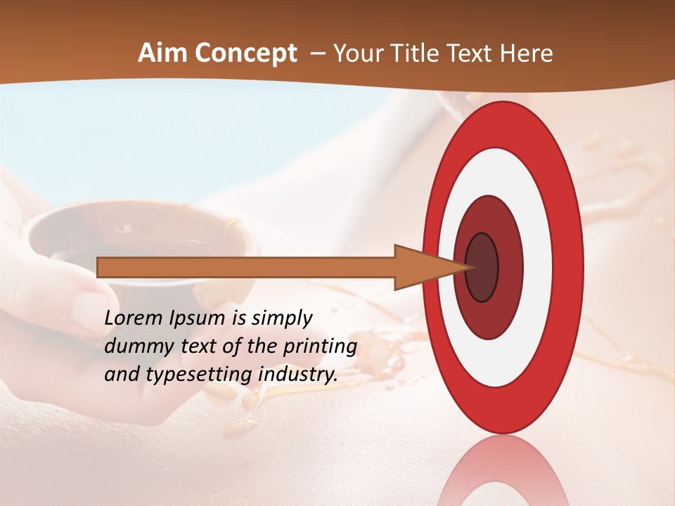 A Woman Getting Honey From A Jar On Her Back PowerPoint Template