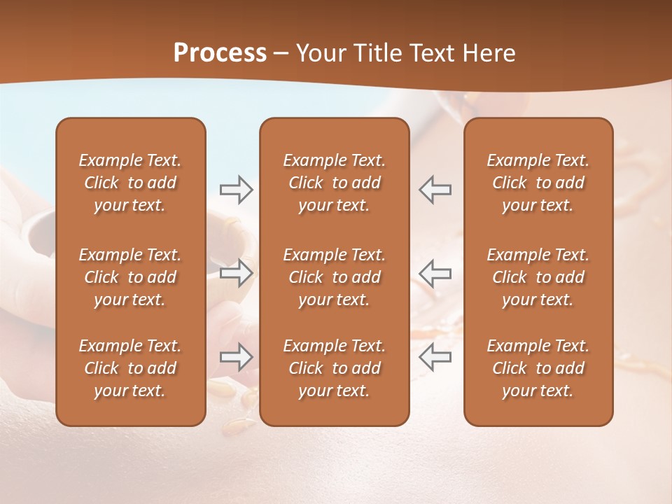 A Woman Getting Honey From A Jar On Her Back PowerPoint Template