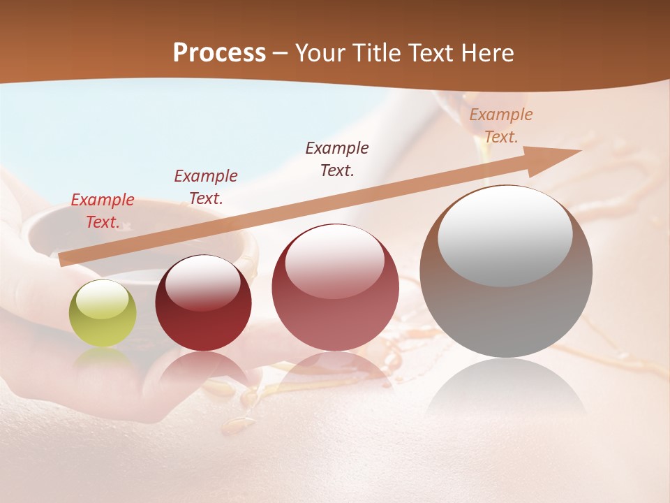 A Woman Getting Honey From A Jar On Her Back PowerPoint Template