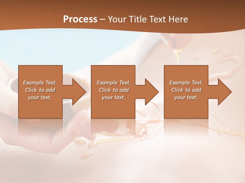 A Woman Getting Honey From A Jar On Her Back PowerPoint Template