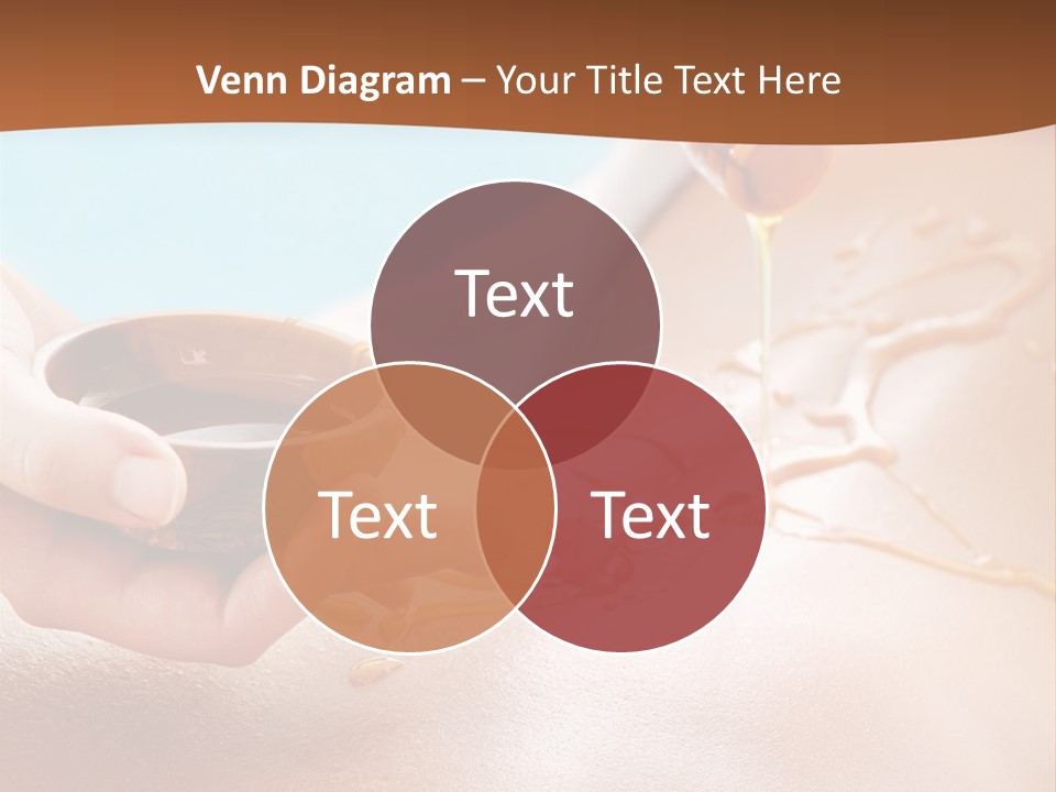 A Woman Getting Honey From A Jar On Her Back PowerPoint Template