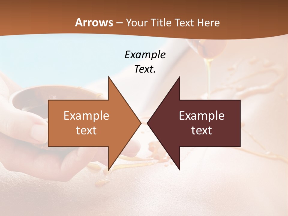 A Woman Getting Honey From A Jar On Her Back PowerPoint Template