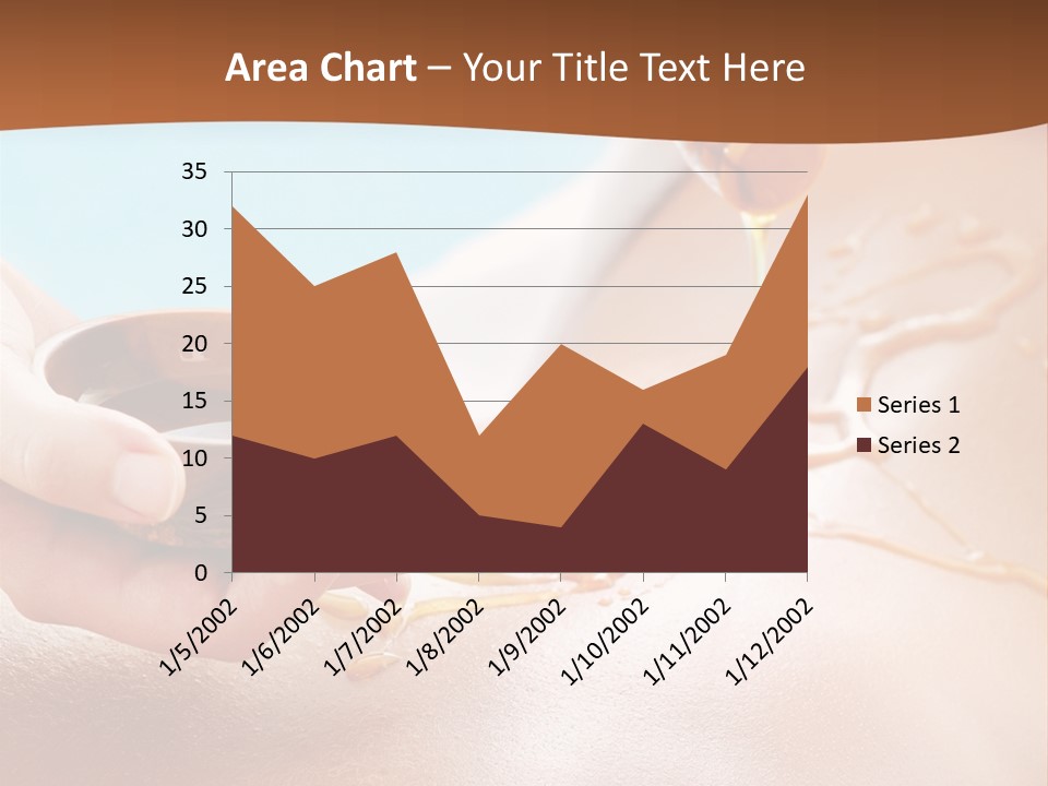 A Woman Getting Honey From A Jar On Her Back PowerPoint Template