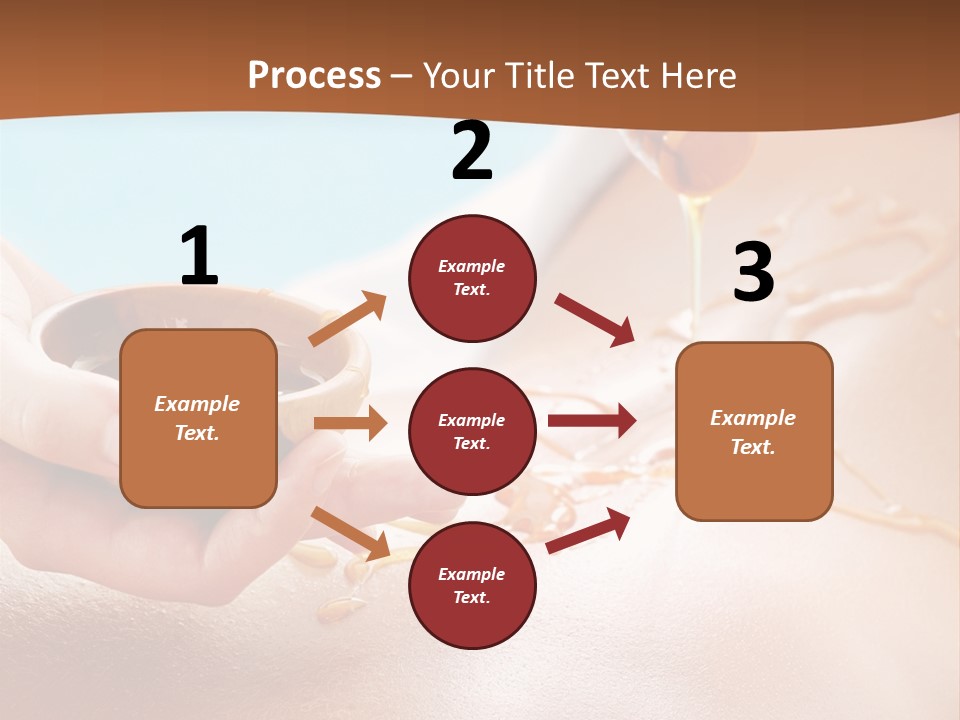 A Woman Getting Honey From A Jar On Her Back PowerPoint Template