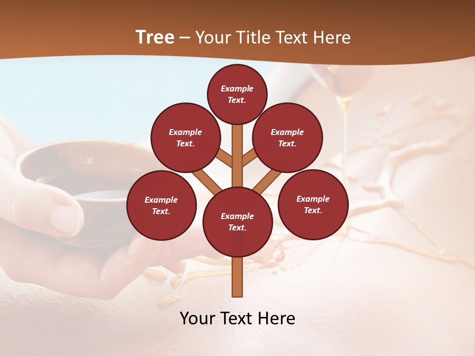 A Woman Getting Honey From A Jar On Her Back PowerPoint Template