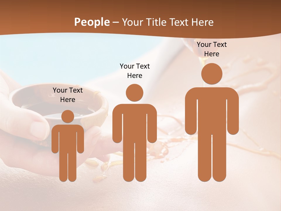 A Woman Getting Honey From A Jar On Her Back PowerPoint Template