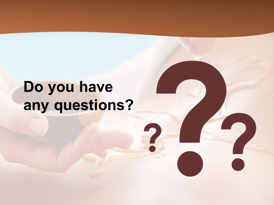 A Woman Getting Honey From A Jar On Her Back PowerPoint Template