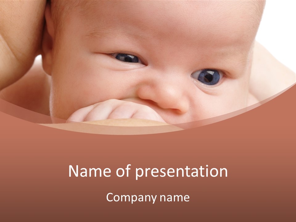 Infant Looking Life PowerPoint Template