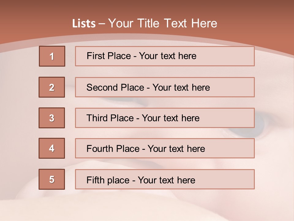 Infant Looking Life PowerPoint Template