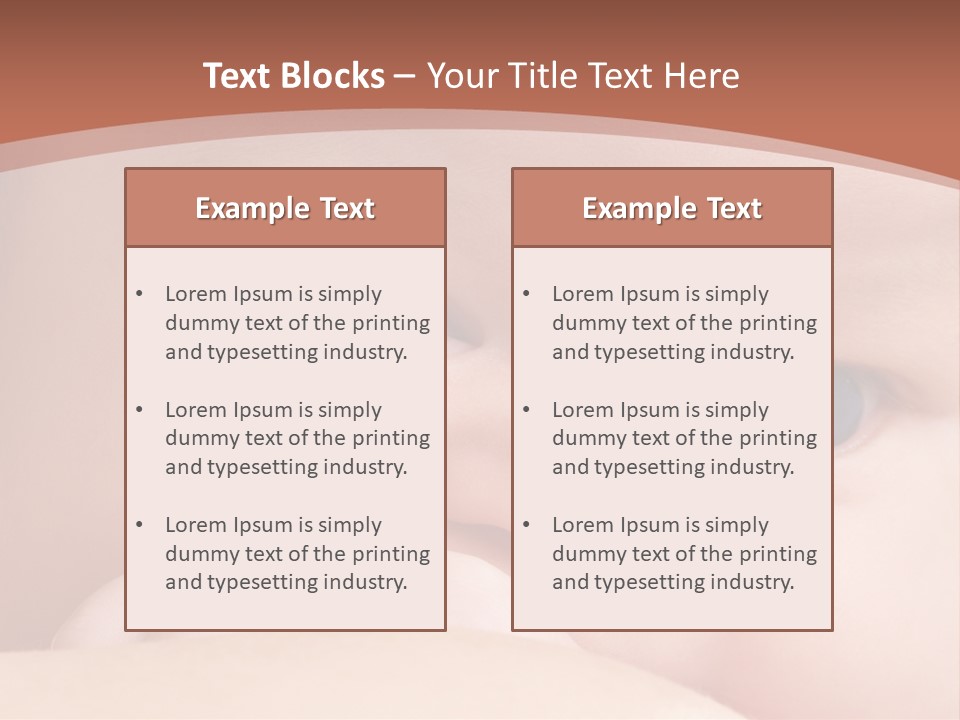 Infant Looking Life PowerPoint Template