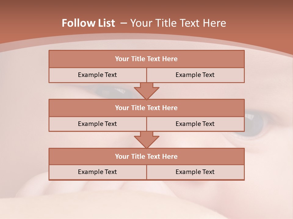 Infant Looking Life PowerPoint Template