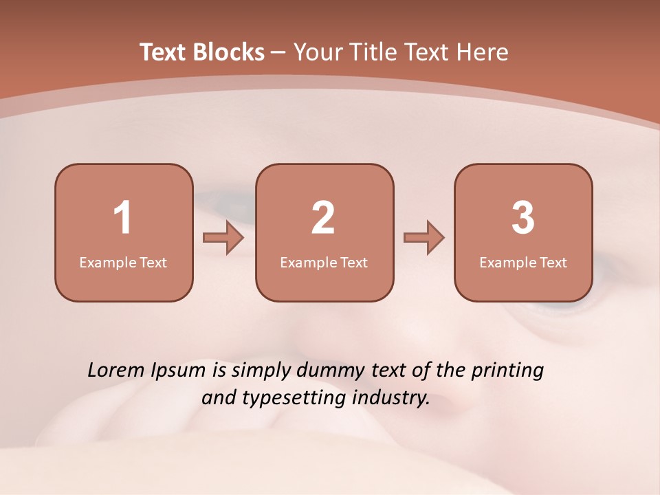 Infant Looking Life PowerPoint Template