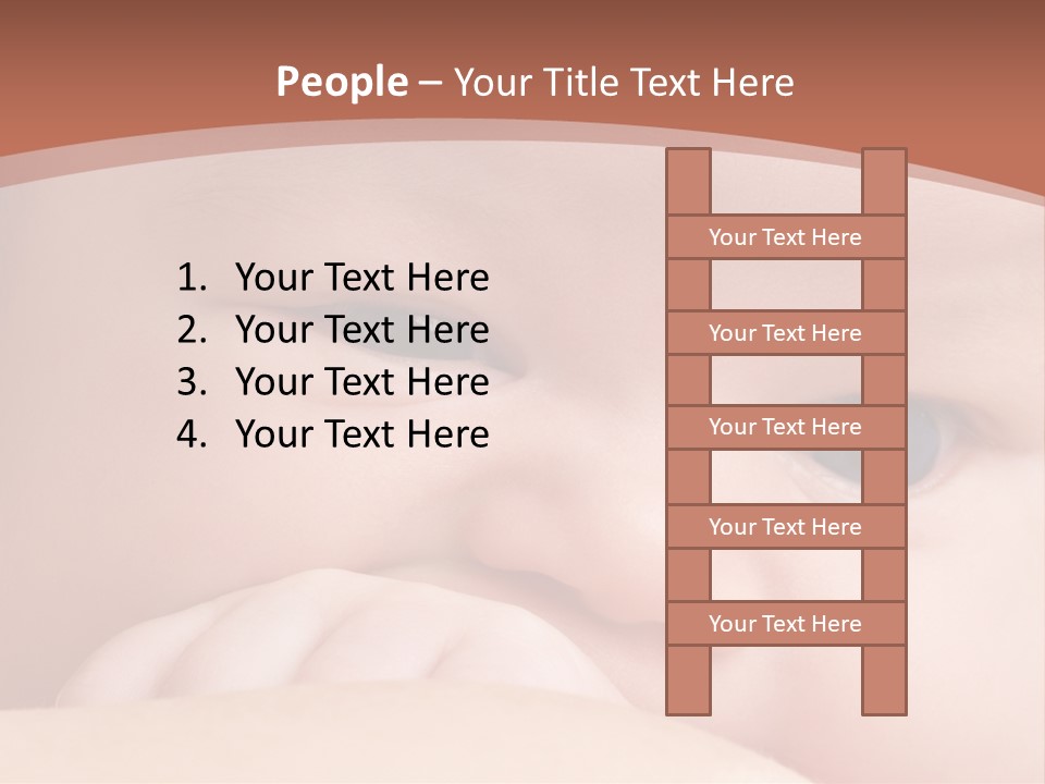 Infant Looking Life PowerPoint Template