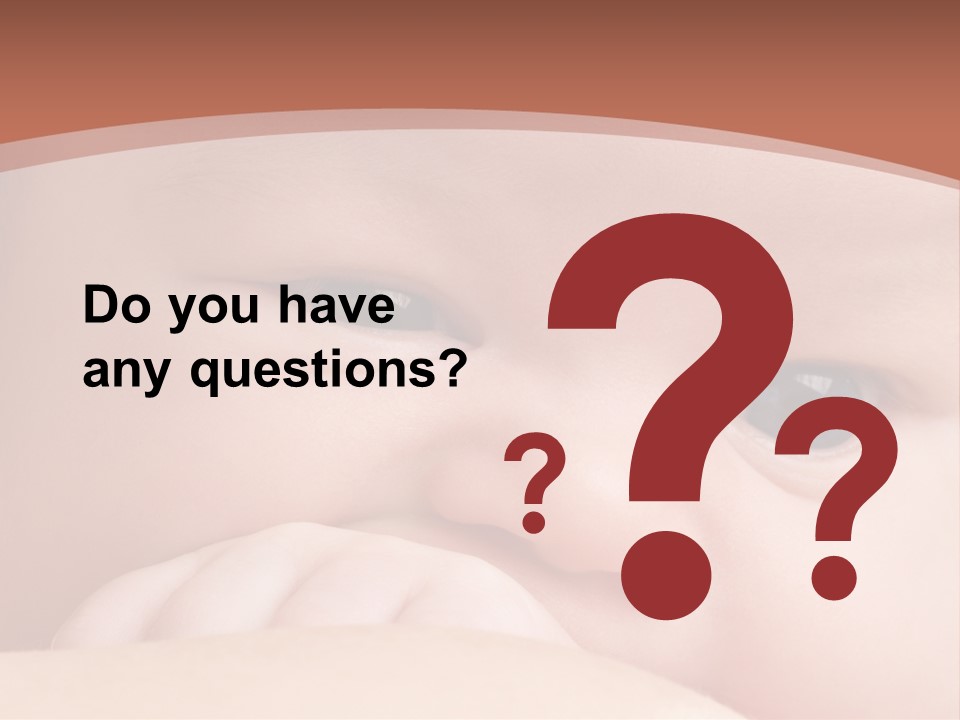 Infant Looking Life PowerPoint Template