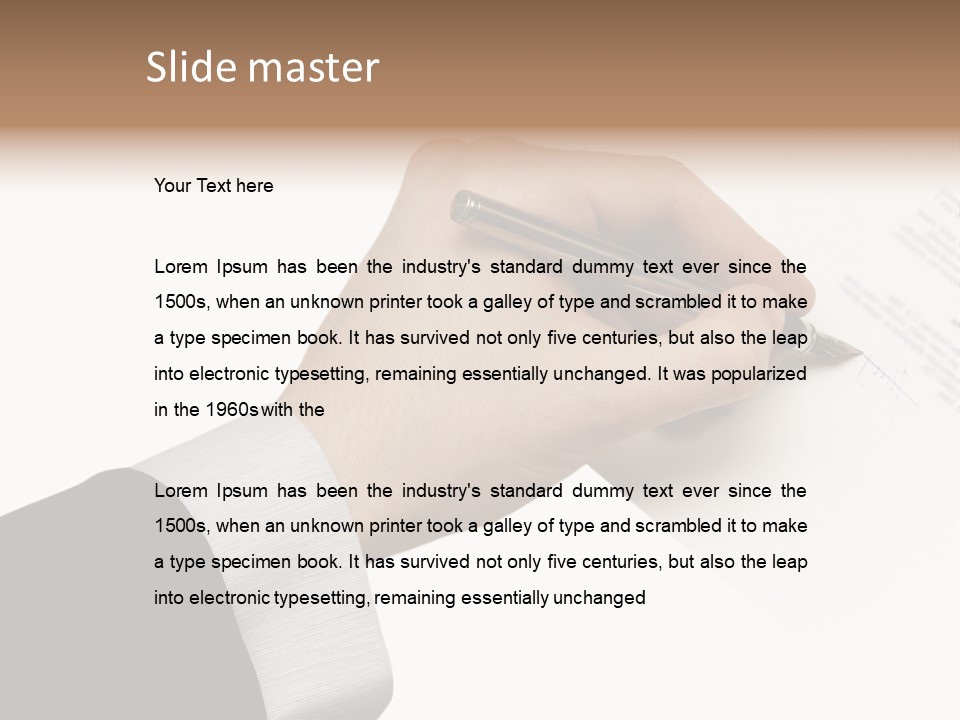 Partnership Wealth Credit PowerPoint Template