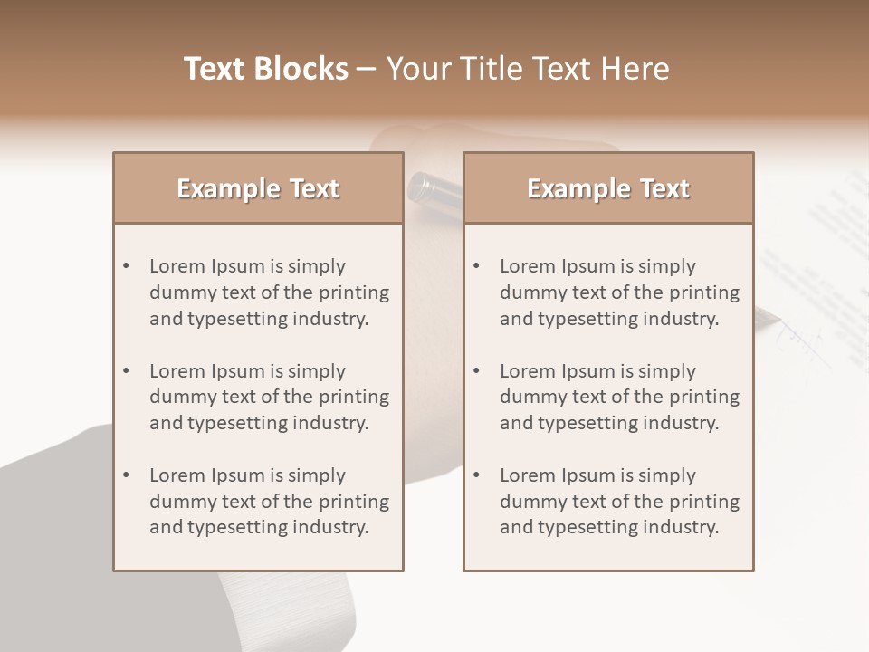 Partnership Wealth Credit PowerPoint Template