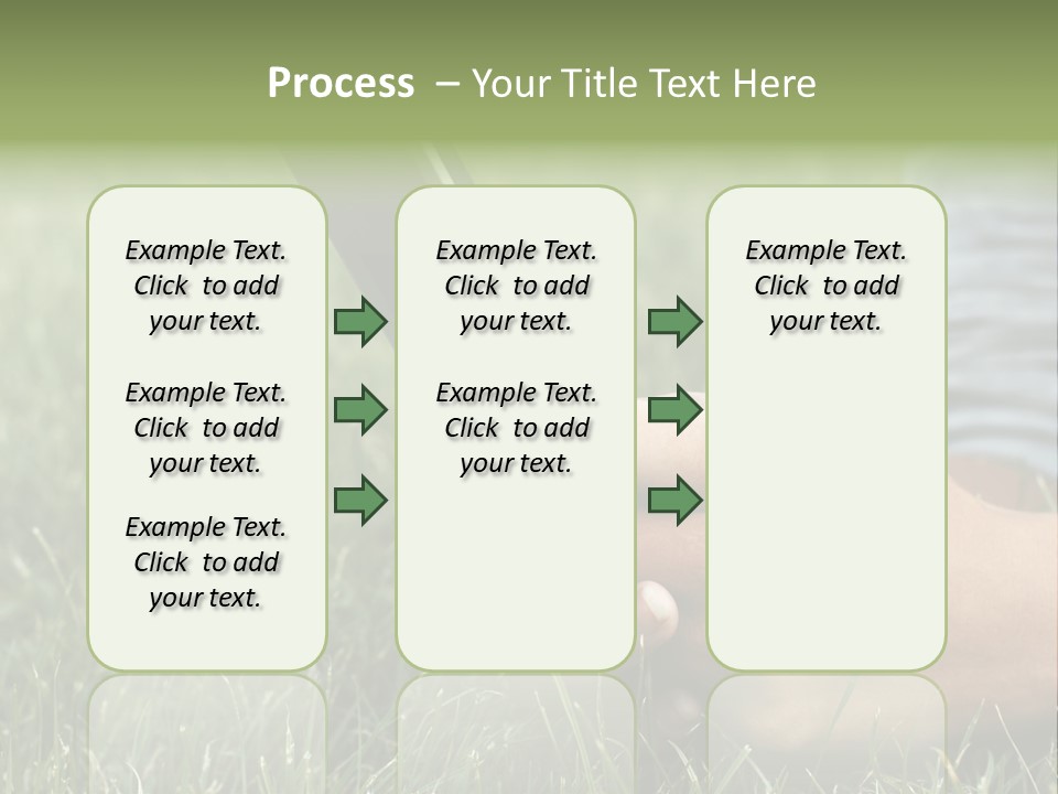 A Person Using A Cell Phone In The Grass PowerPoint Template