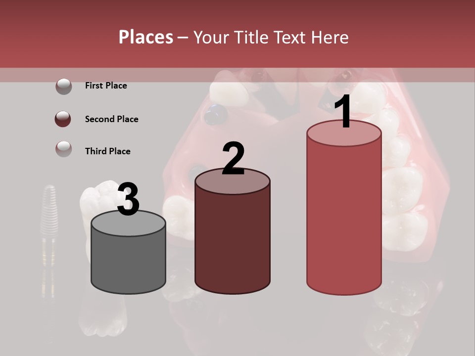 Pink Angled Orthodontist PowerPoint Template