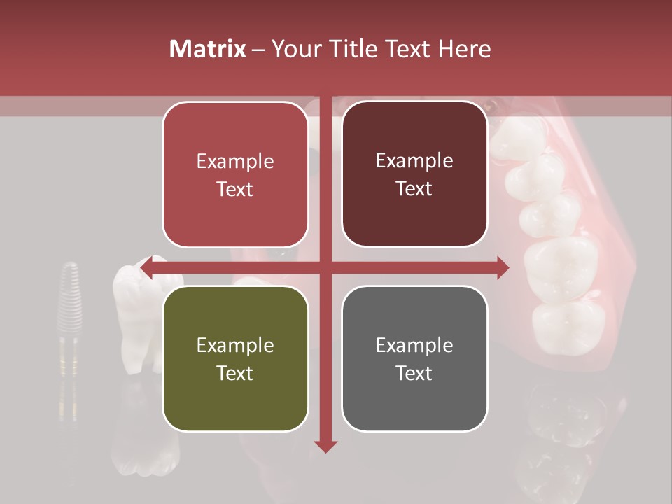 Pink Angled Orthodontist PowerPoint Template