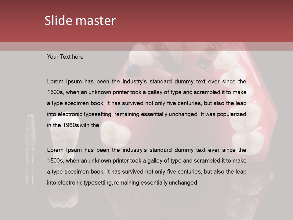 Pink Angled Orthodontist PowerPoint Template