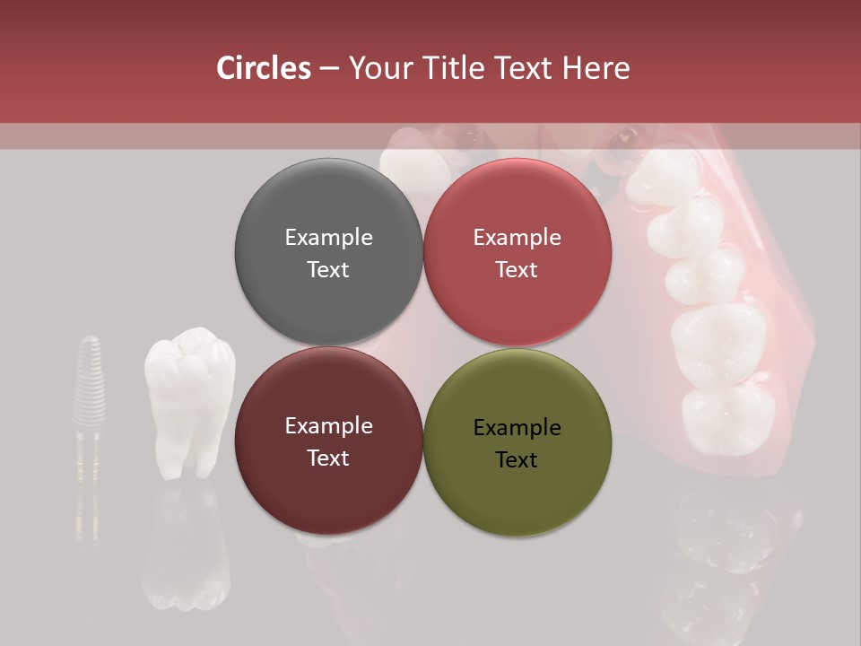 Pink Angled Orthodontist PowerPoint Template