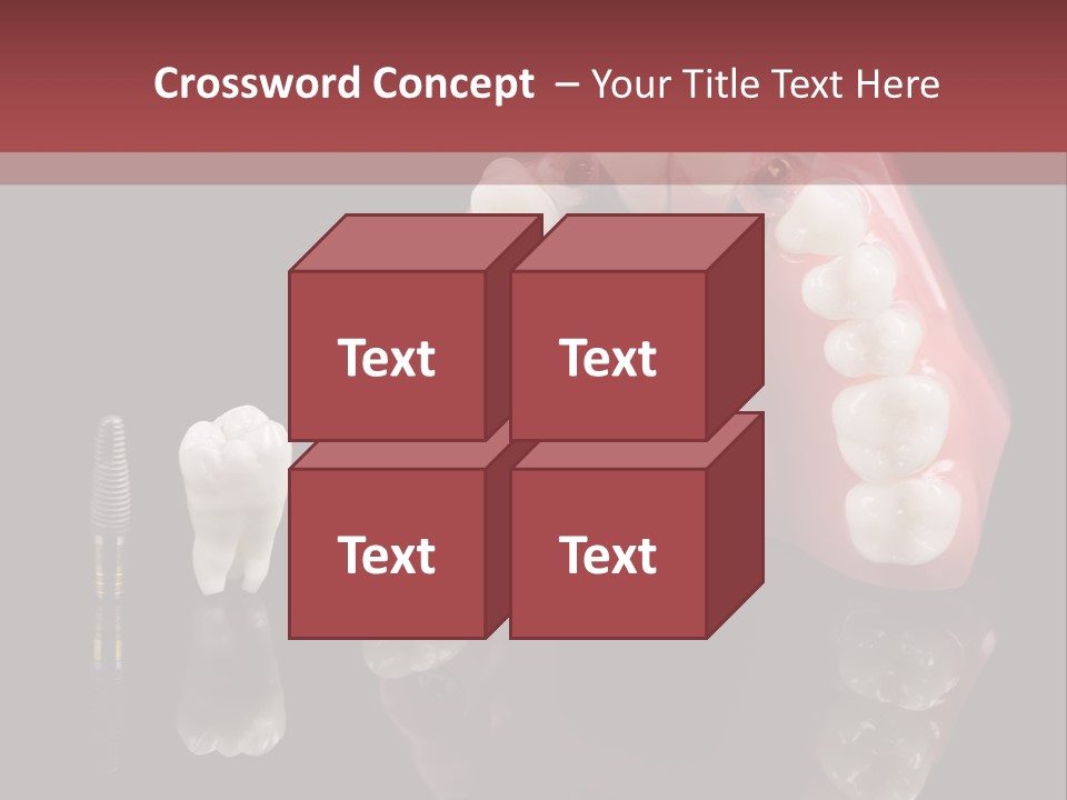 Pink Angled Orthodontist PowerPoint Template