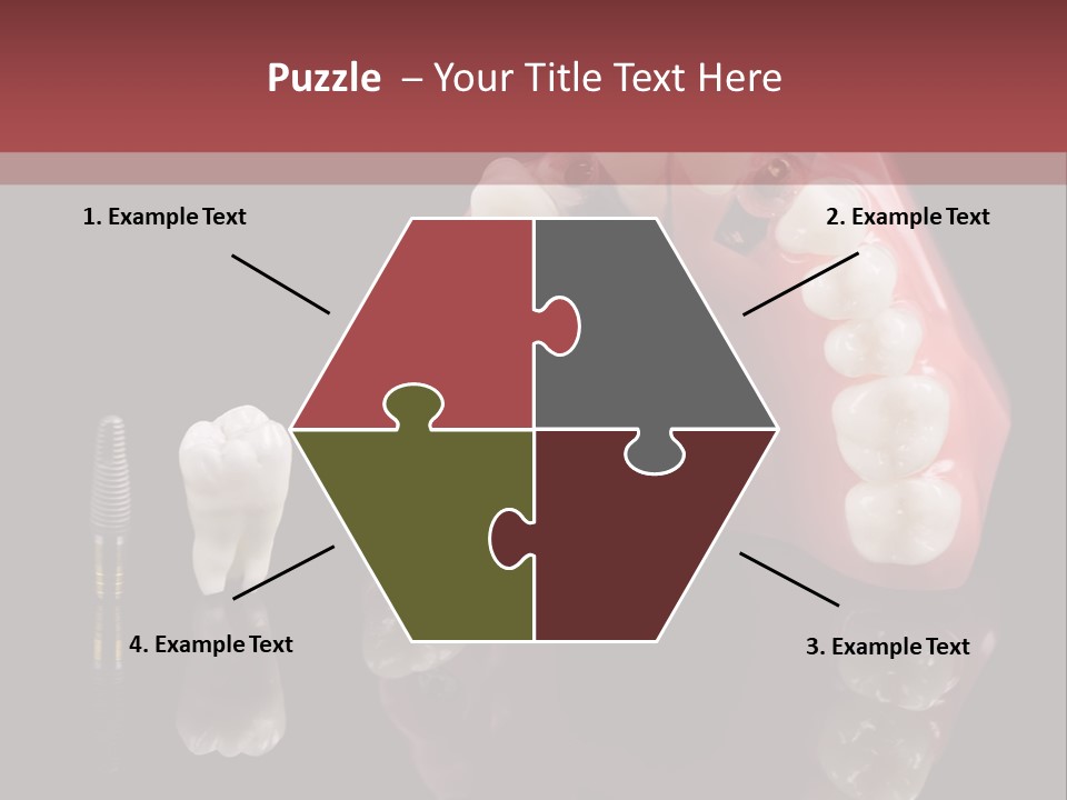 Pink Angled Orthodontist PowerPoint Template