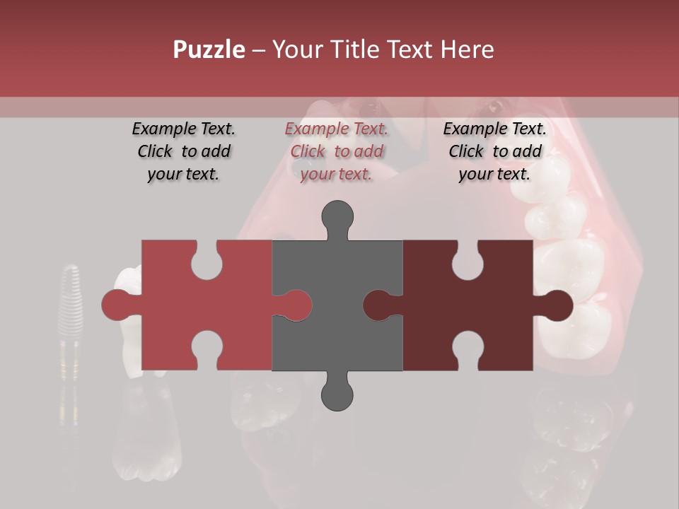 Pink Angled Orthodontist PowerPoint Template