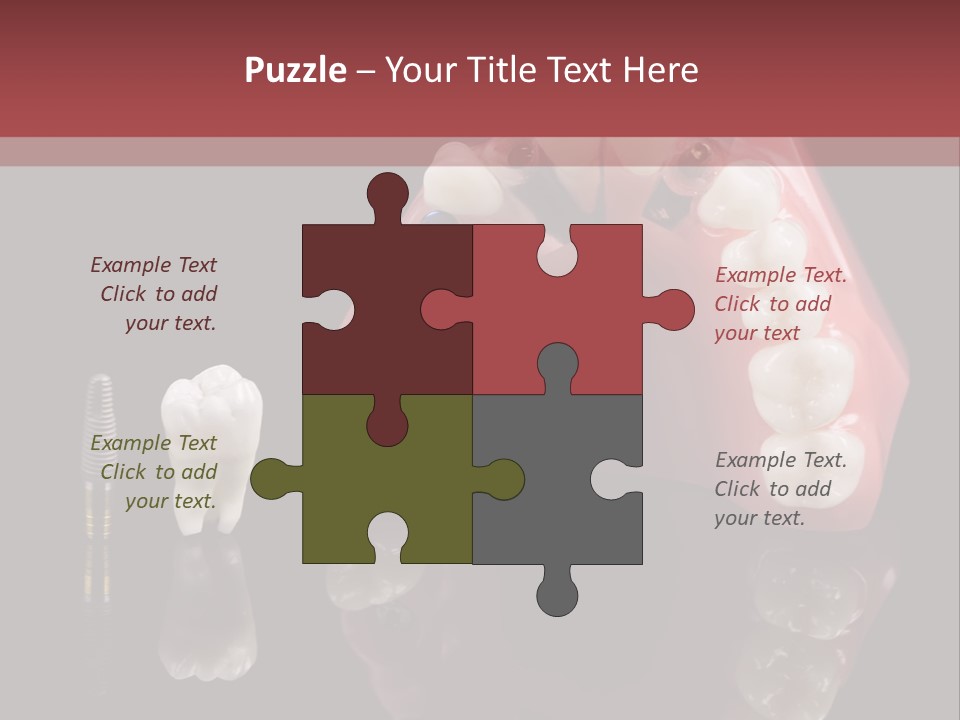 Pink Angled Orthodontist PowerPoint Template