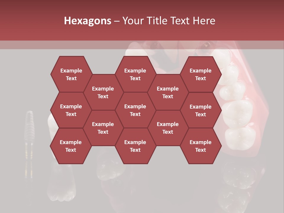 Pink Angled Orthodontist PowerPoint Template