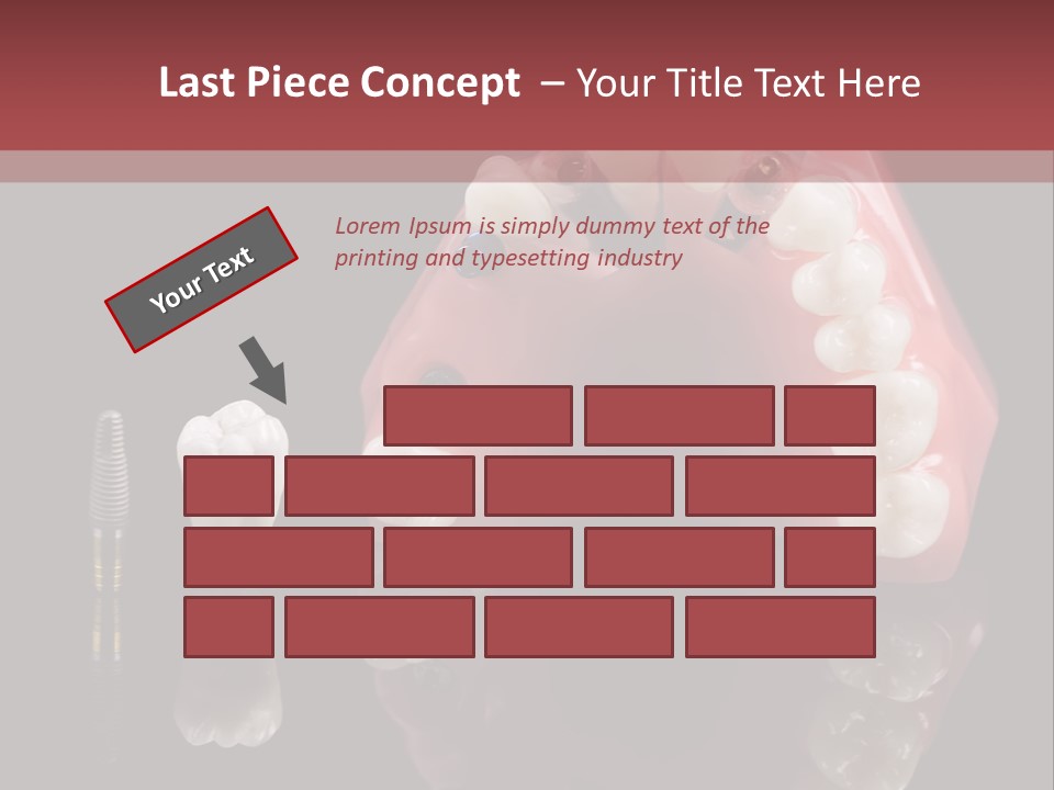 Pink Angled Orthodontist PowerPoint Template