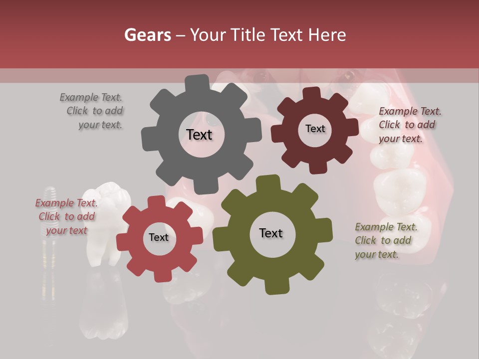 Pink Angled Orthodontist PowerPoint Template