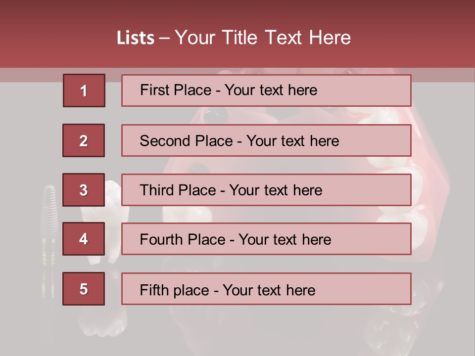 Pink Angled Orthodontist PowerPoint Template