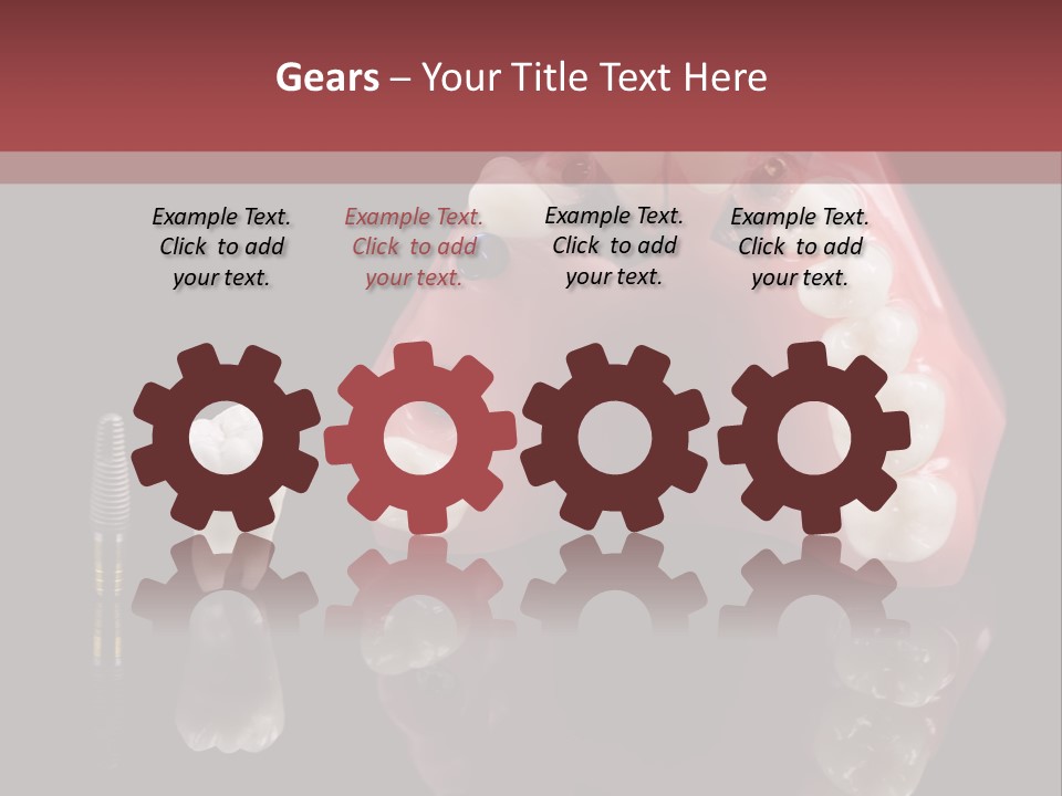 Pink Angled Orthodontist PowerPoint Template