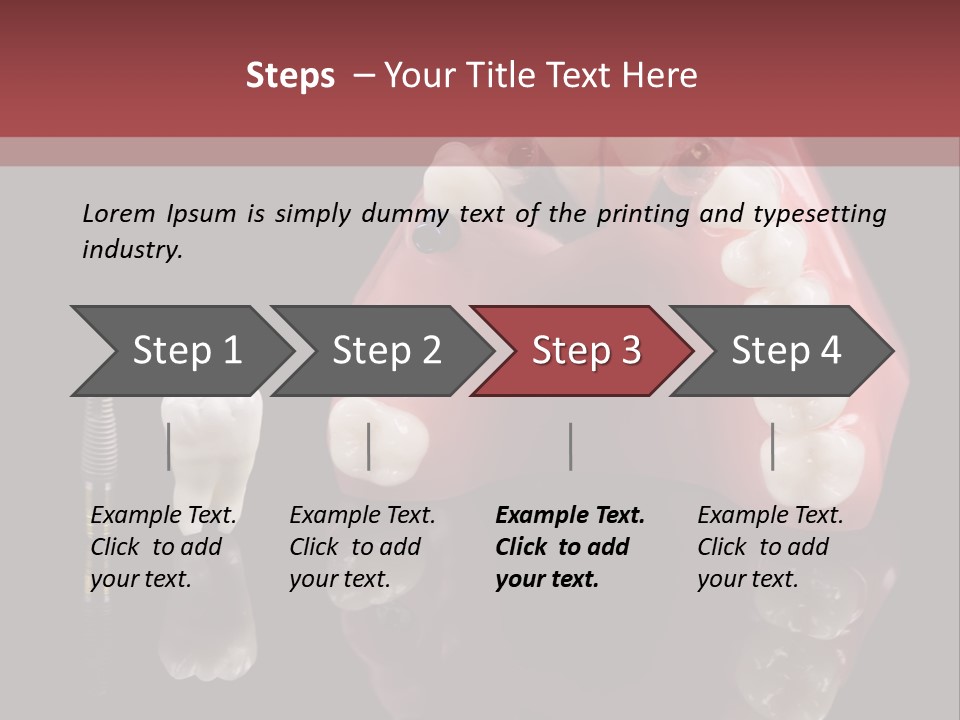 Pink Angled Orthodontist PowerPoint Template