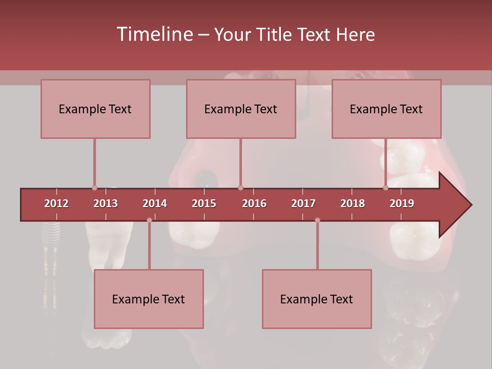Pink Angled Orthodontist PowerPoint Template