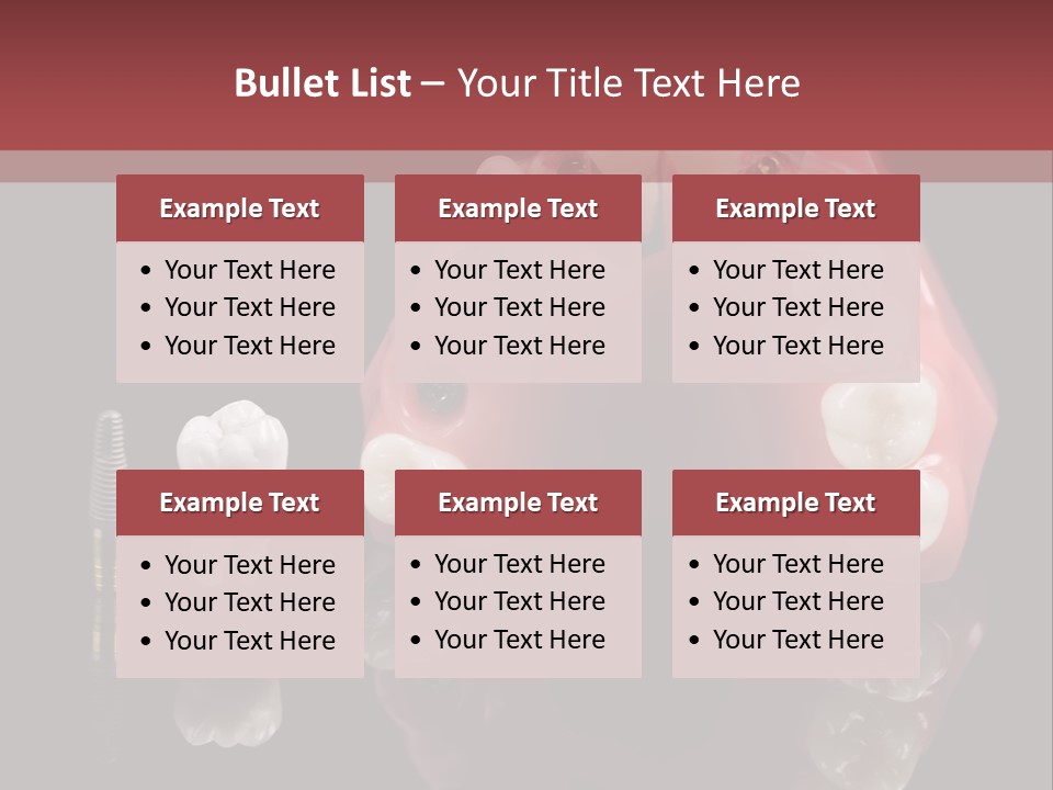 Pink Angled Orthodontist PowerPoint Template