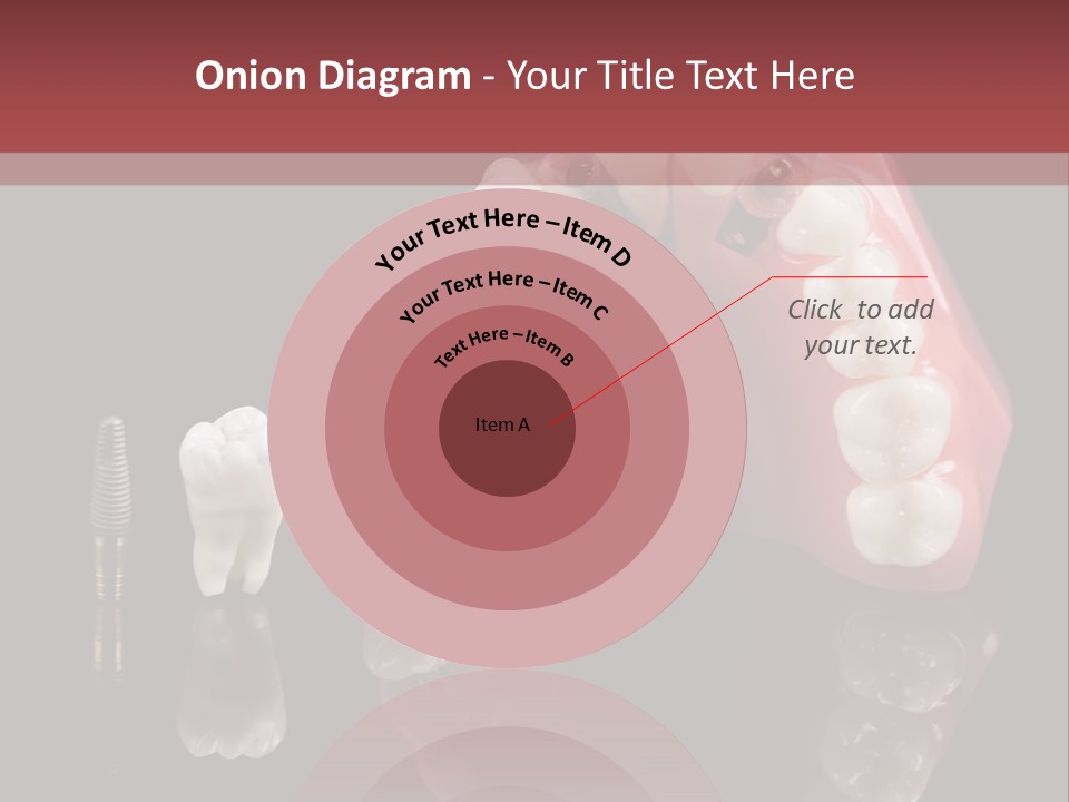 Pink Angled Orthodontist PowerPoint Template