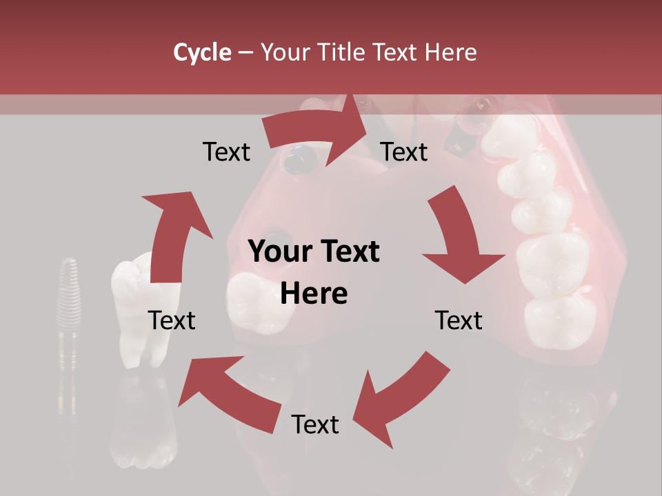 Pink Angled Orthodontist PowerPoint Template