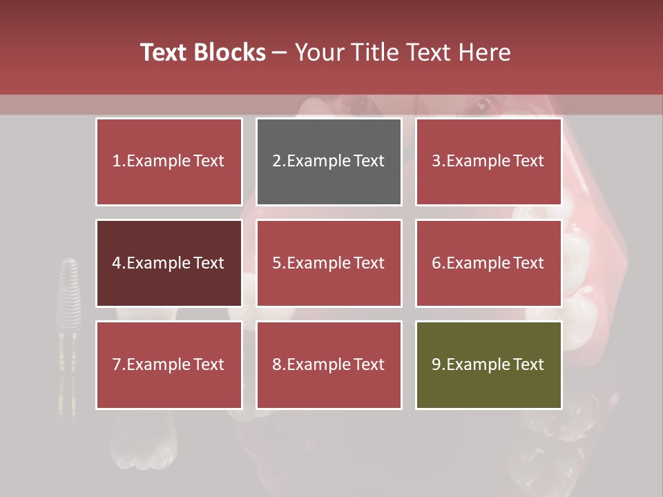 Pink Angled Orthodontist PowerPoint Template