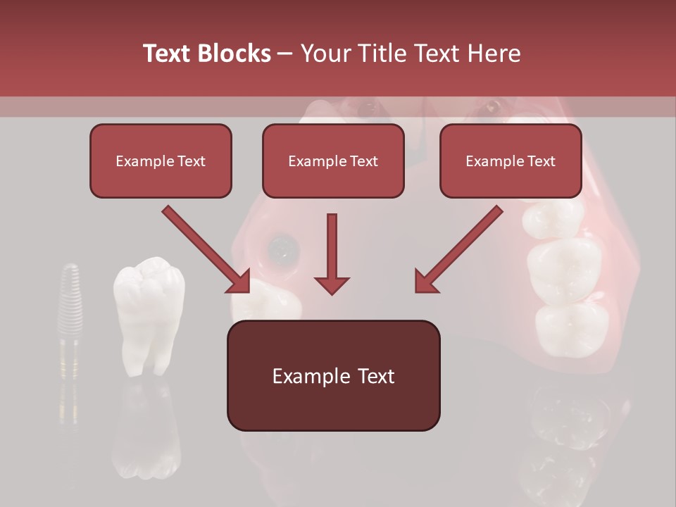 Pink Angled Orthodontist PowerPoint Template