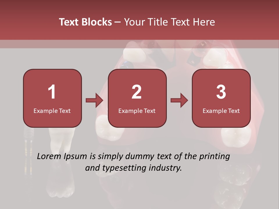 Pink Angled Orthodontist PowerPoint Template