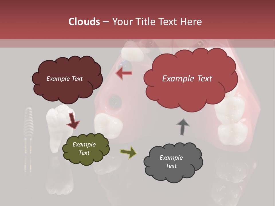 Pink Angled Orthodontist PowerPoint Template